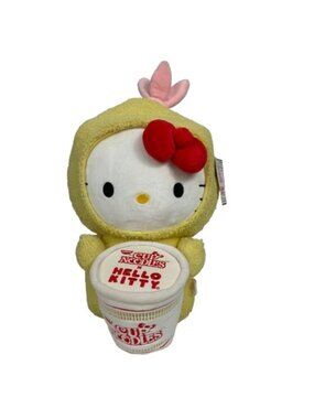 NEW Kidrobot Nissin Cup Noodles Hello Kitty 16 Inch Tempura Plush Toy 2022